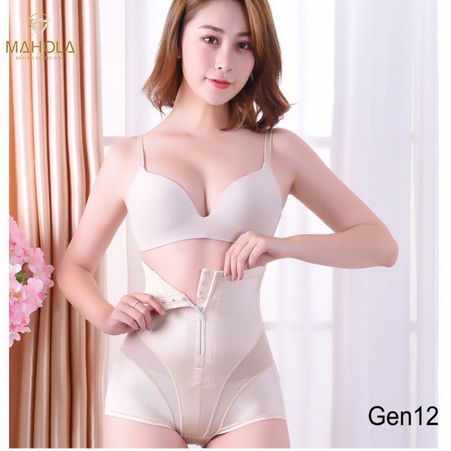 Quần gen nịt bụng thon eo 0069 kéo khoá trước
