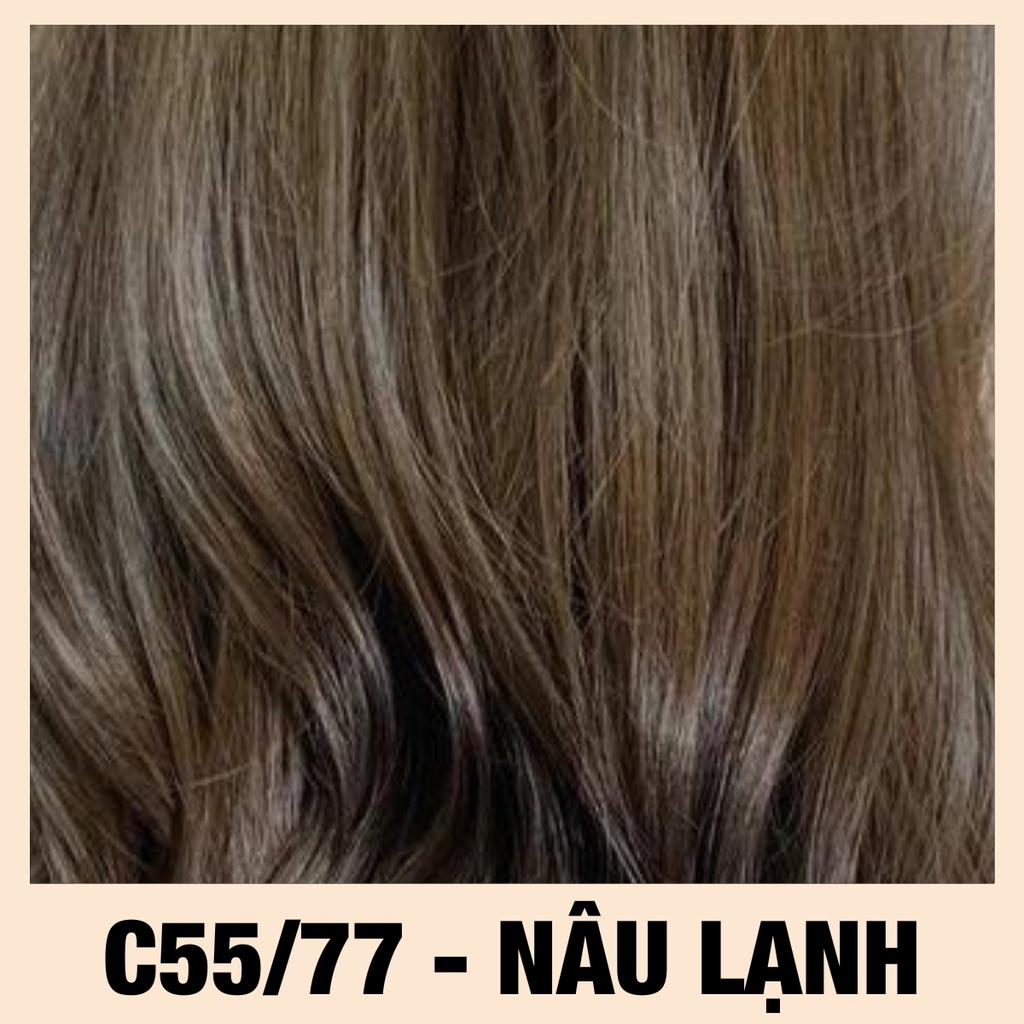 Màu nhuộm cân bằng tóc nhiều phân khúc và phủ bạc trực tiếp các màu thời trang 100% lên chuẩn không bám dính da đầu