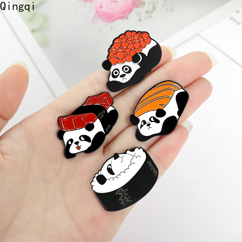 Ghim cài áo Miss Zoe hình chú gấu trúc dễ thương tùy chọn kiểu dáng dành cho bé