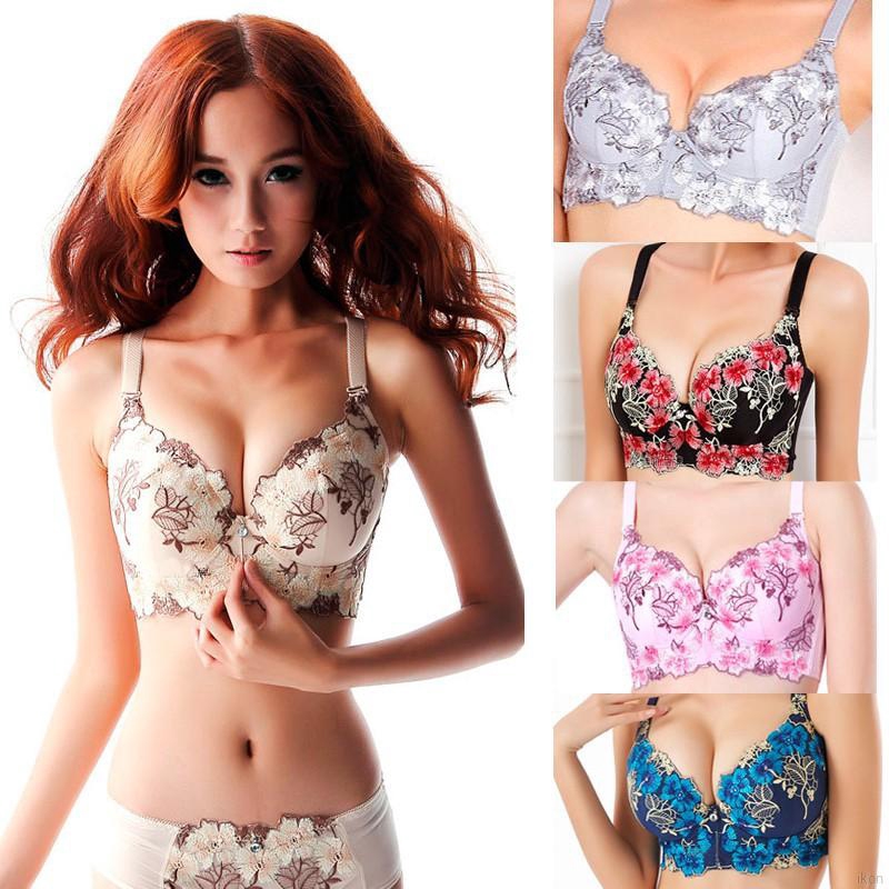 FREESHIP ĐƠN 99K_ Áo lót nâng ngực hoạ tiết hoa thanh lịch