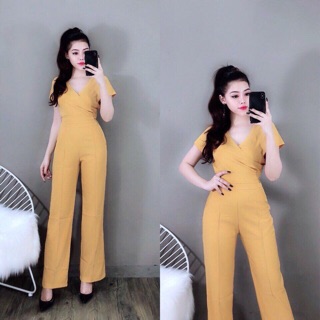 Set áo đắp chéo và quần suông