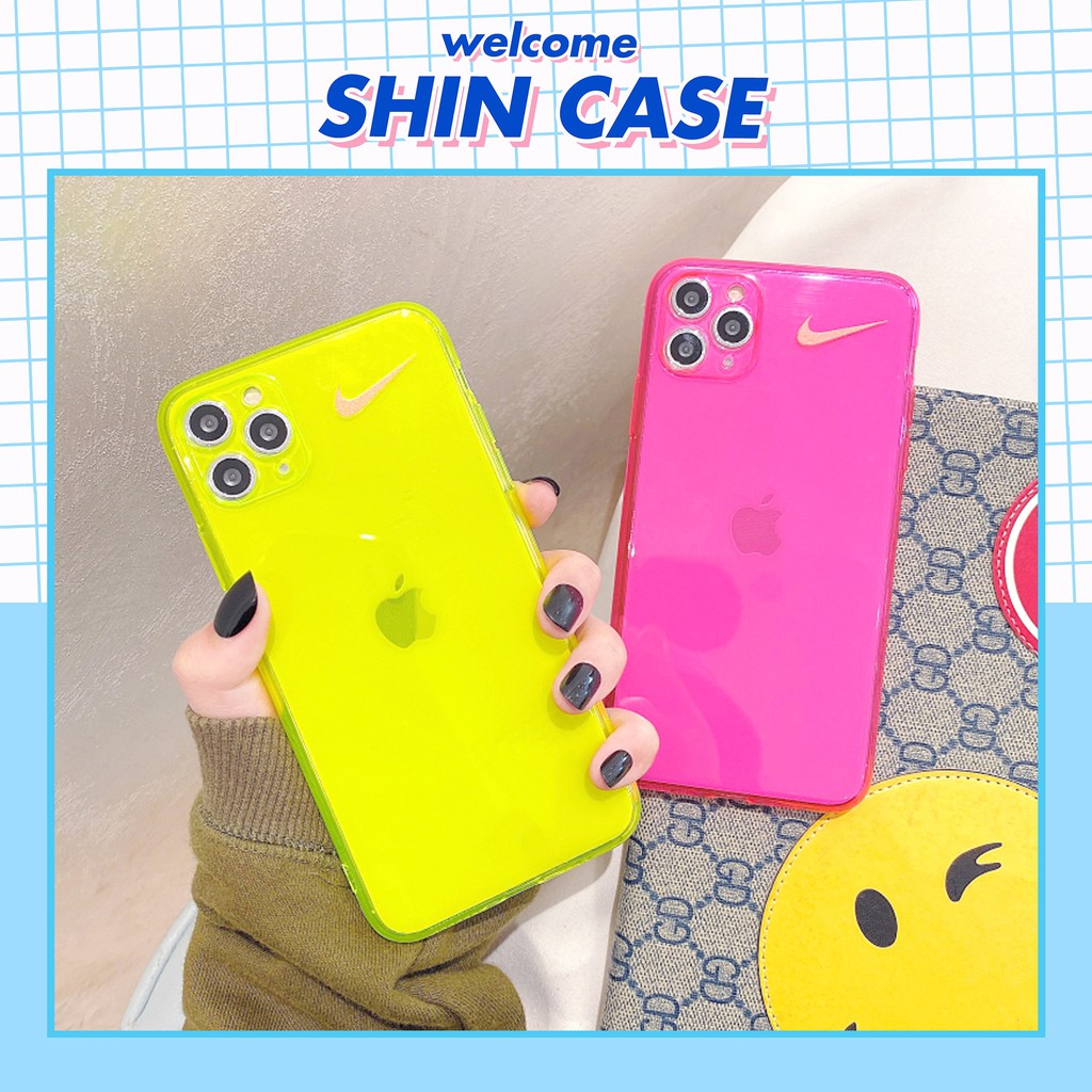 Ốp lưng iphone Tini Nai neon dẻo mềm 5/5s/6/6plus/6s/6splus/7/7plus/8/8plus/x/xr/xs/11/12/pro/max/plus/promax
