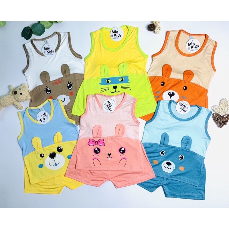 Bộ đồ 3 lỗ cho bé trai và bé gái 7-18kg