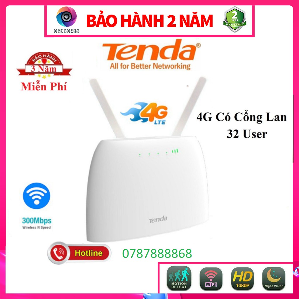 Tenda Bộ phát Wifi di động 4G LTE 4G03 - Hãng phân phối chính thức