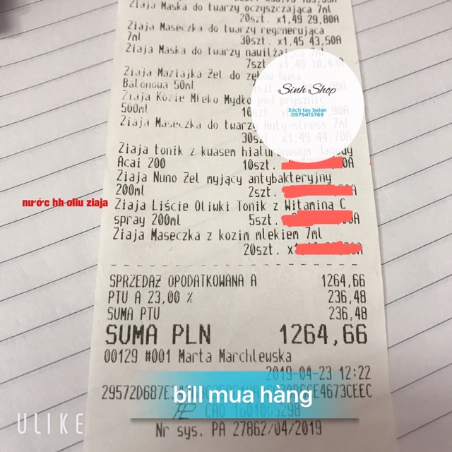 Nước hoa hồng dạng xịt ziaja oliu (bill ảnh sau) | BigBuy360 - bigbuy360.vn