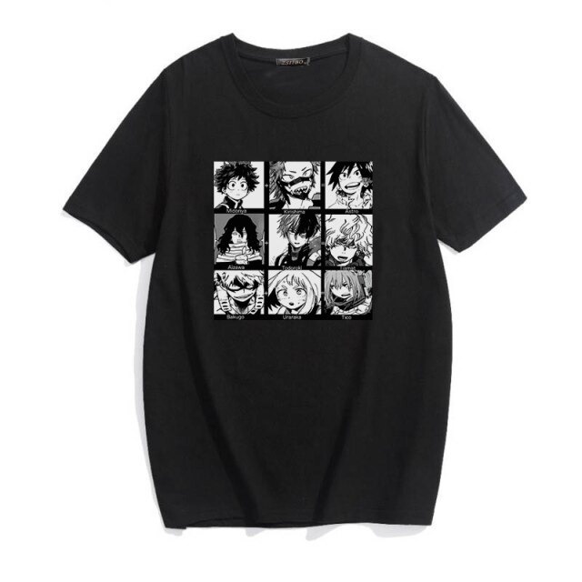 Áo My hero academia, Áo Anime hình in sắc nét, Chất liệu cotton co dãn 4 chiều thoáng mát