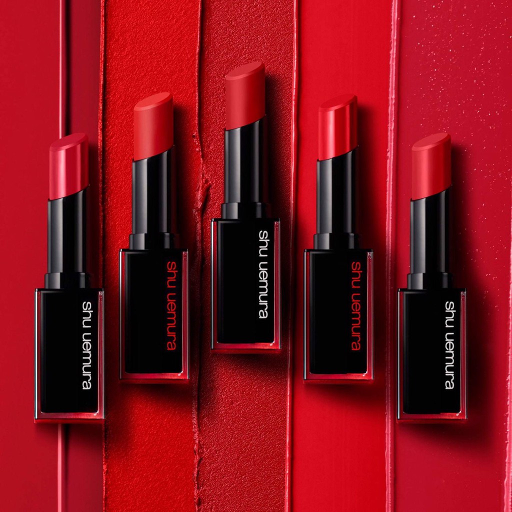 Xả kho -[Có bill,Video mua hàng tại Nhật] Son Shu Uemura Rouge Unlimited Matte - còn vỏ đen