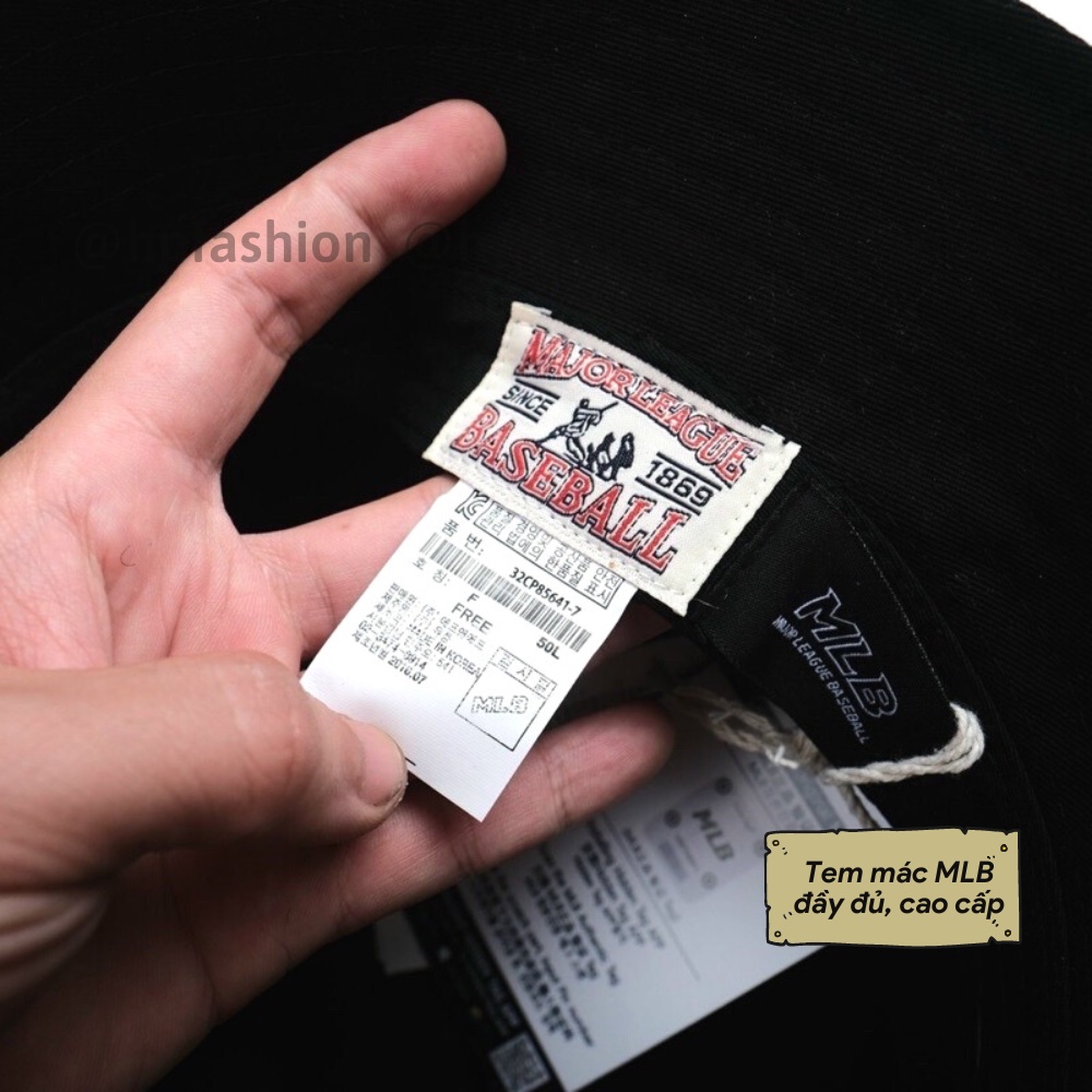 Mũ bucket vành cụp ❤️ Nón tai bèo thêu LA Full Tem Mác chất kaki cao cấp form unisex nam nữ N82 - Happy Style