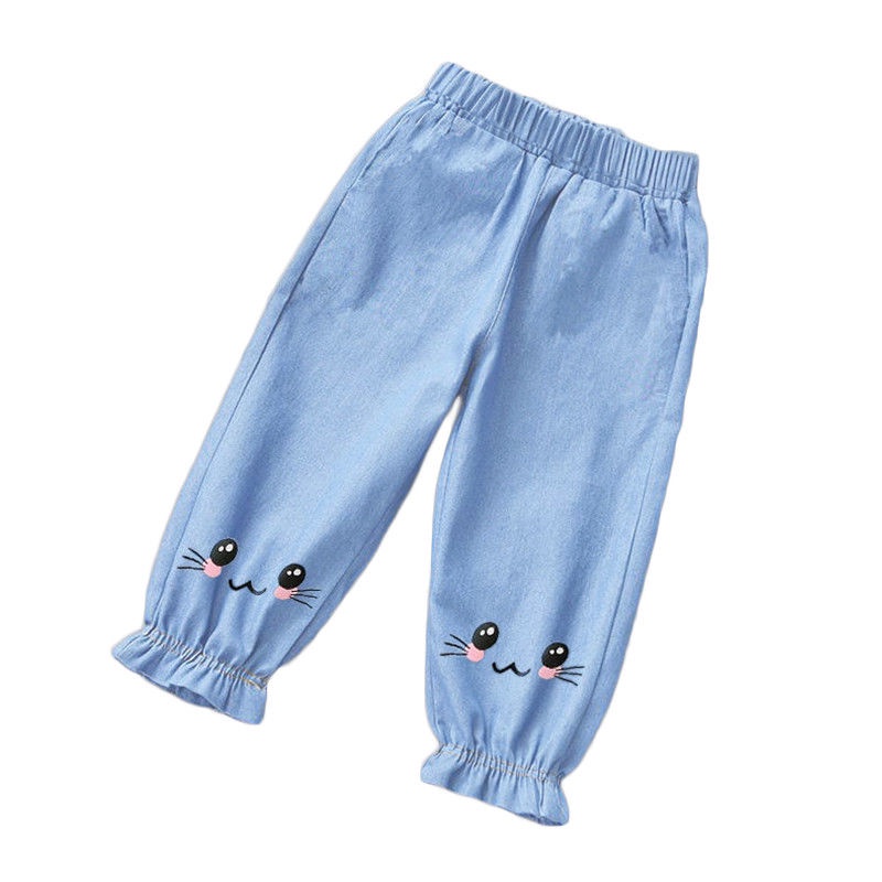 Quần Legging Thể Thao Dài Mỏng Chống Muỗi Phong Cách Mới Cho Bé Gái