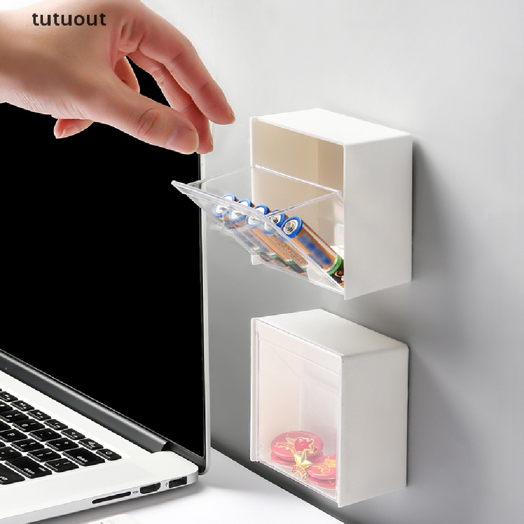 Hộp Nhựa Đựng Bông Tẩy Trang Gắn Tường Tiện Lợi