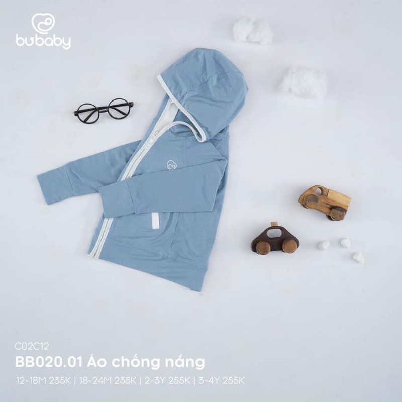 Áo khoát Bu baby, chống nắng màu mới Bu bamboo