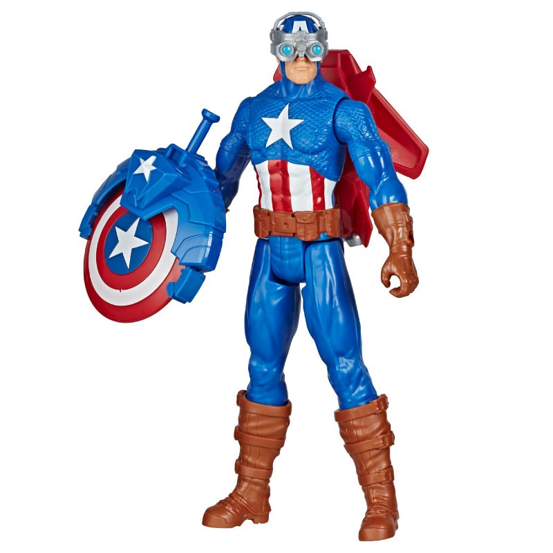 Đồ chơi Avengers siêu anh hùng Titan và khiên chiến Captain American E7374