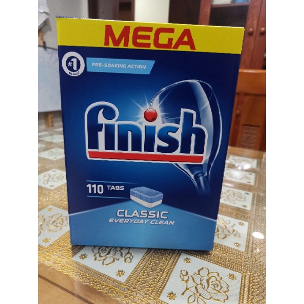 ( có sẵn) Viên rửa chén Finish classic Dùng Cho Máy Rửa Chén Bát Viên Rửa Bát Finish 110viên