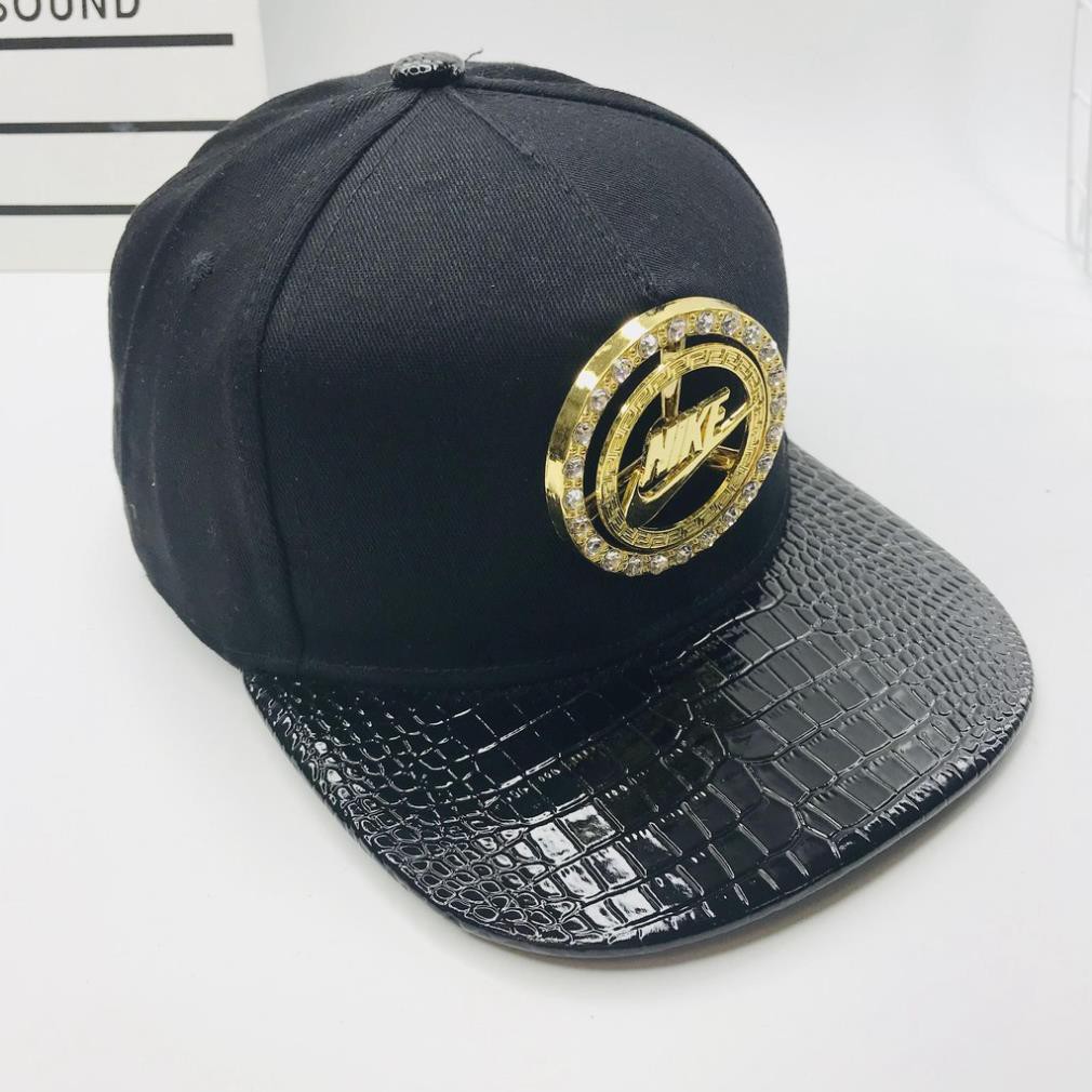 [VIP] Mũ bé trai, nón cho bé trai phong cách hiphop, logo vàng có thể xoay tròn