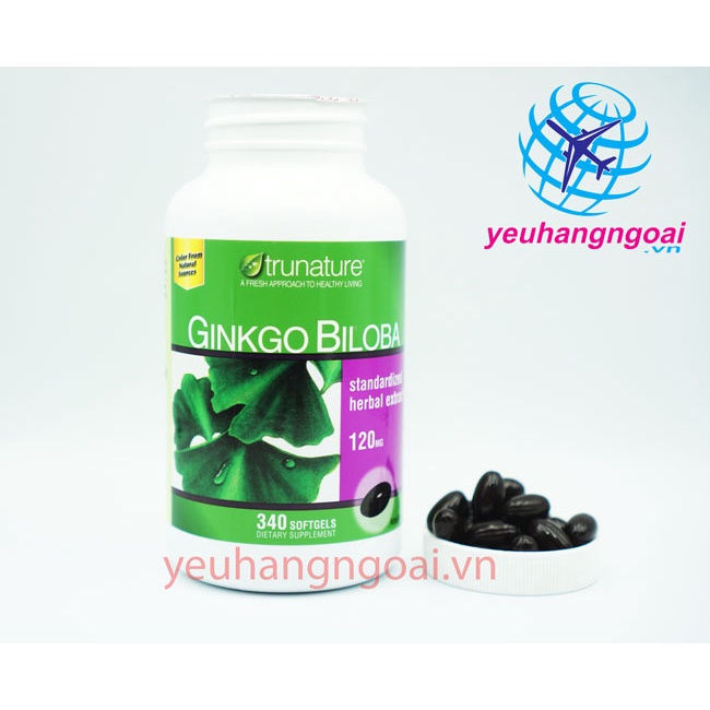 Ginkgo Biloba 120mg 340 viên Trunature của Mỹ.