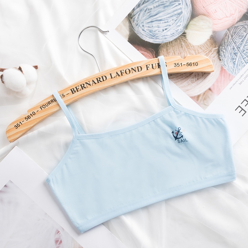 9-14 Tuổi Áo Ngực Hai Dây Co Giãn Thoáng Khí Dành Cho Bé Gái
