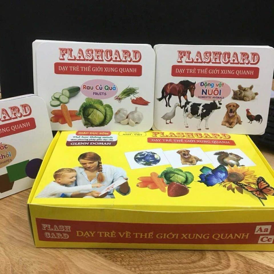 Thẻ học flashcard thế giới xung quanh cho bé - Thẻ to