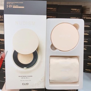(có sẵn) Set phấn nước clio Nudism Velvetwear Cushion