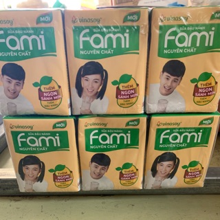 Combo 2 lốc sữa đậu nành Fami 200ml