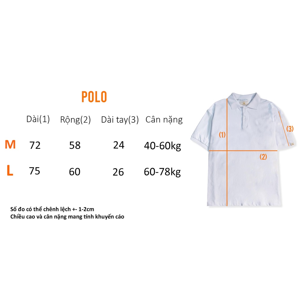 Áo polo form rộng MBL - Polo Basic Oversize