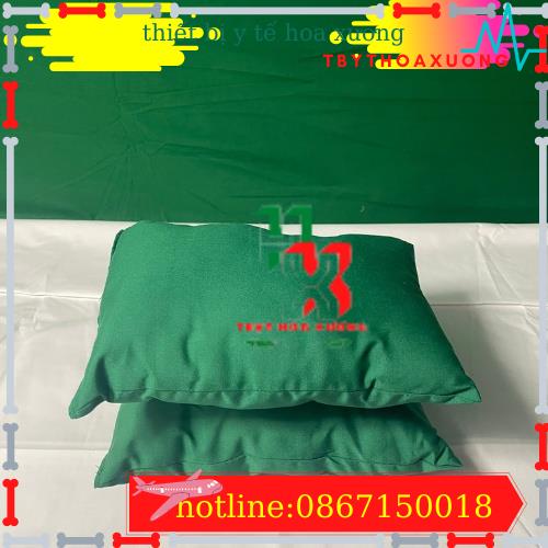 Gối kê tay khám bệnh, lấy máu xét nghiệm bệnh nhân màu xanh , màu trắng