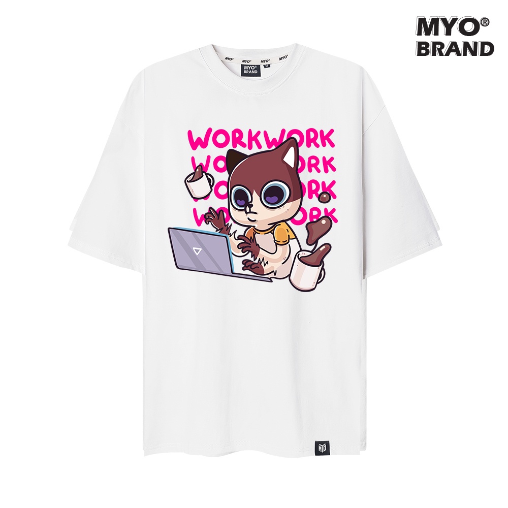 Áo Thun Nam Đẹp MYO Vải Cotton In Catwork 2736