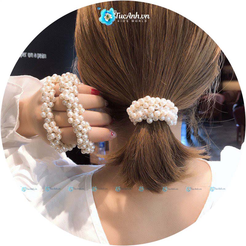 Dây Buộc Tóc Ngọc Trai Xinh Xắn Phong Cách Hàn Quốc - TucAnh