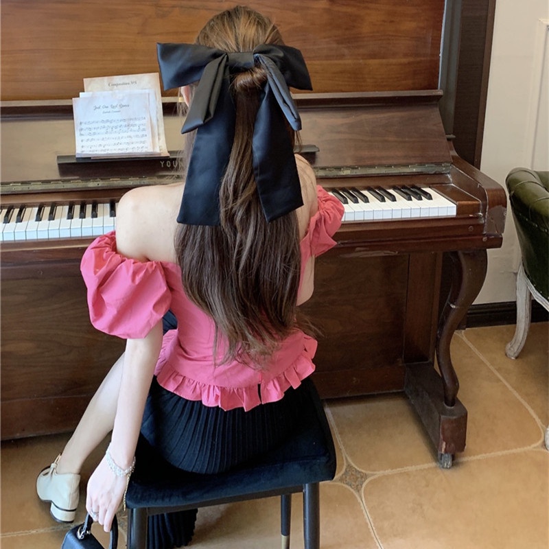 Áo Tay Ngắn Trễ Vai Thiết Kế Hợp Thời Trang Cho Nữ