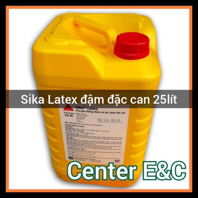 [CHÍNH HÃNG] Hóa chất Sika Latex Đậm Đặc can 25 lít phụ gia chống thấm và tác nhân kết nối Giá rẻ