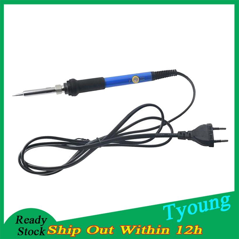 60W Adjustable Temperature Electric Welding Soldering Iron Tool 220V
