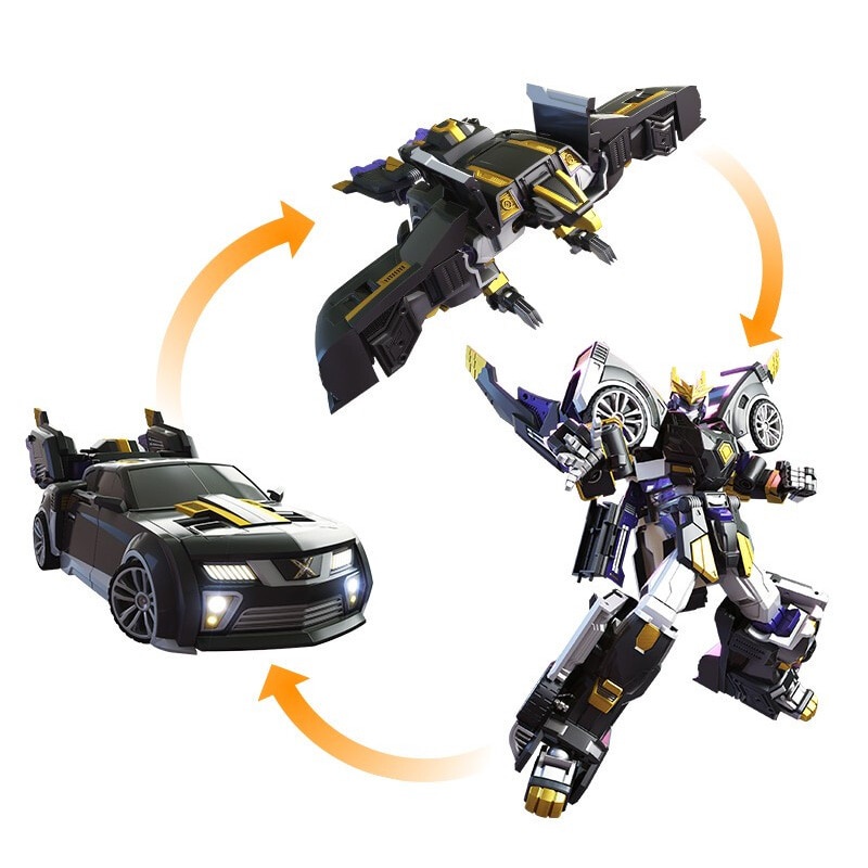 Ba chế độ mini force transformation mecha robot đồ chơi hành động miniforce x mô phỏng xe đồ chơi biến dạng máy bay