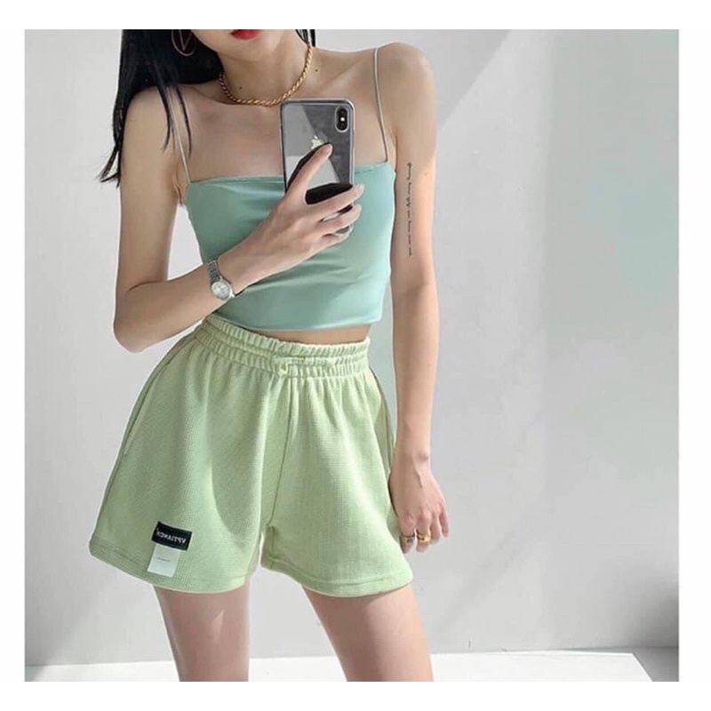 COMBO 3 QUẦN💃Quần Đùi Unisex Dáng Hàn Logo mac Cạp Chun Dây Rút 4 Màu | BigBuy360 - bigbuy360.vn