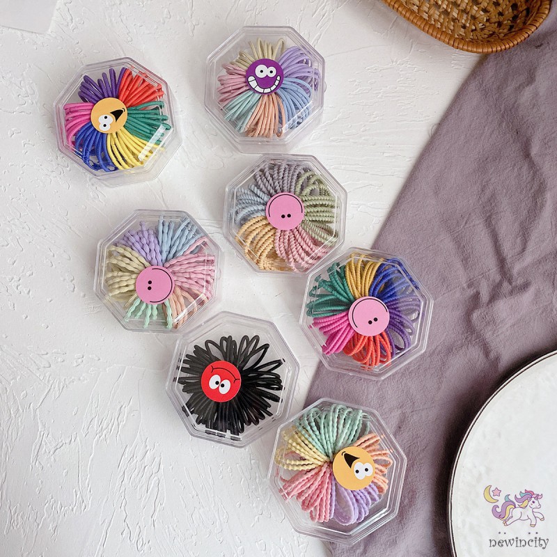 Dây Cột Tóc Màu Kẹo Ngọt Xinh Xắn Phong Cách Hàn Quốc Cho Nữ