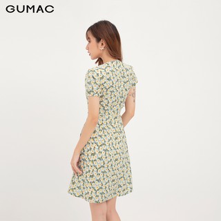 Đầm ôm nữ hoa cổ V GUMAC DA1215