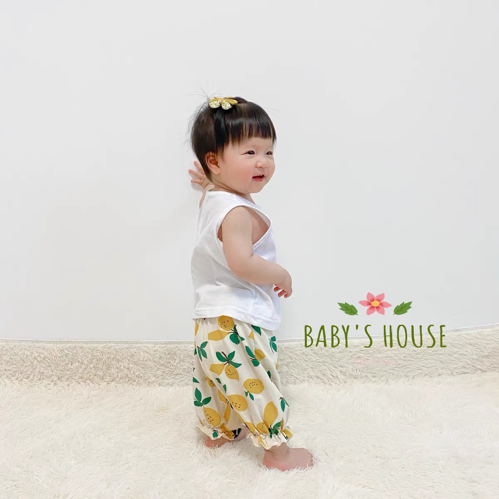 Bộ áo ba lỗ quần đũi hoa quả cho bé (8-18kg) - Baby's House