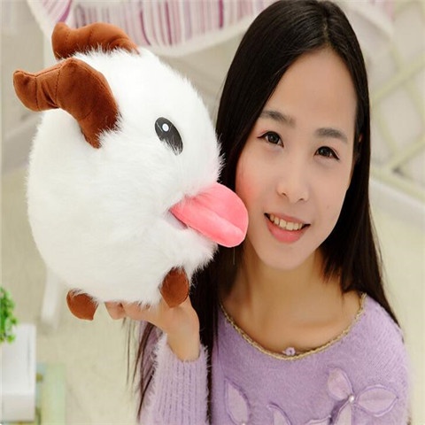 Liên minh huyền thoại Đồ chơi sang trọng Poro búp bê lol xung quanh búp bê dễ thương búp bê quà tặng sinh nhật 30 CM