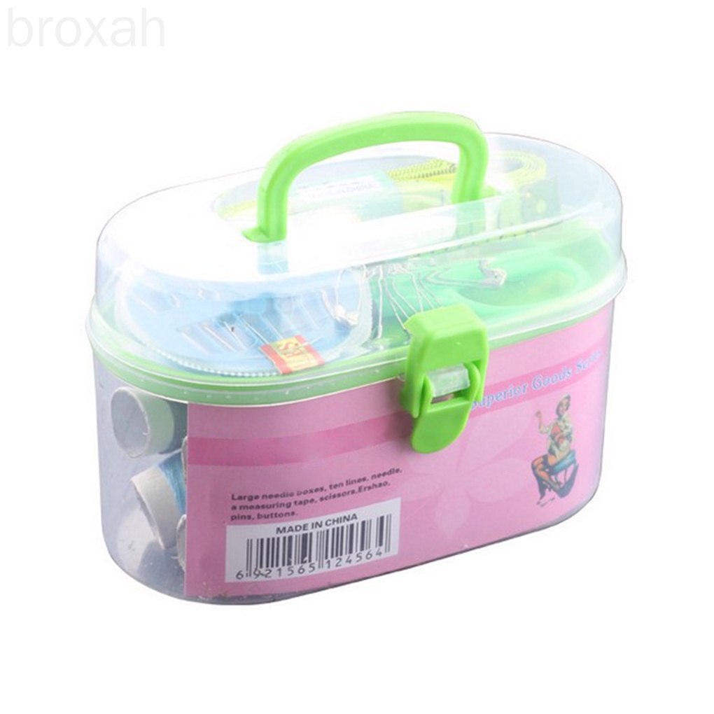 Set kim chỉ thêu tiện lợi đựng trong hộp bằng nhựa