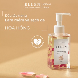 Dầu tẩy trang Ellen Hoa hồng làm mềm và sạch da 110mL