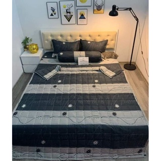 Bộ chăn hè ga gối 5 món poly cotton.