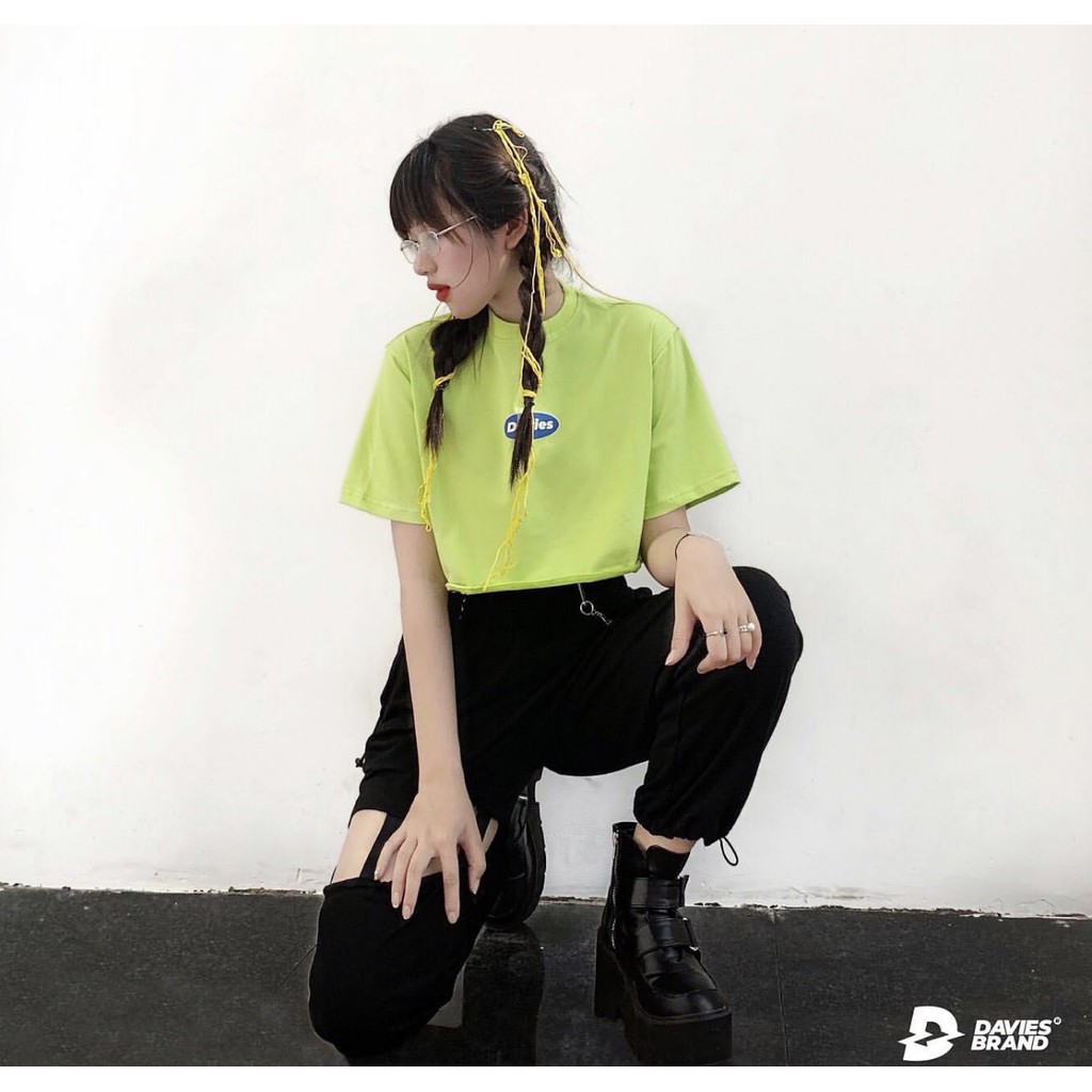 Áo thun croptop màu nổi bật Davies siêu cool nổi bật