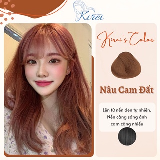 Thuốc nhuộm tóc màu NÂU CAM ĐẤT không cần tẩy/nâng tone Kirei Hair, KireiHair, KIREIHAIR