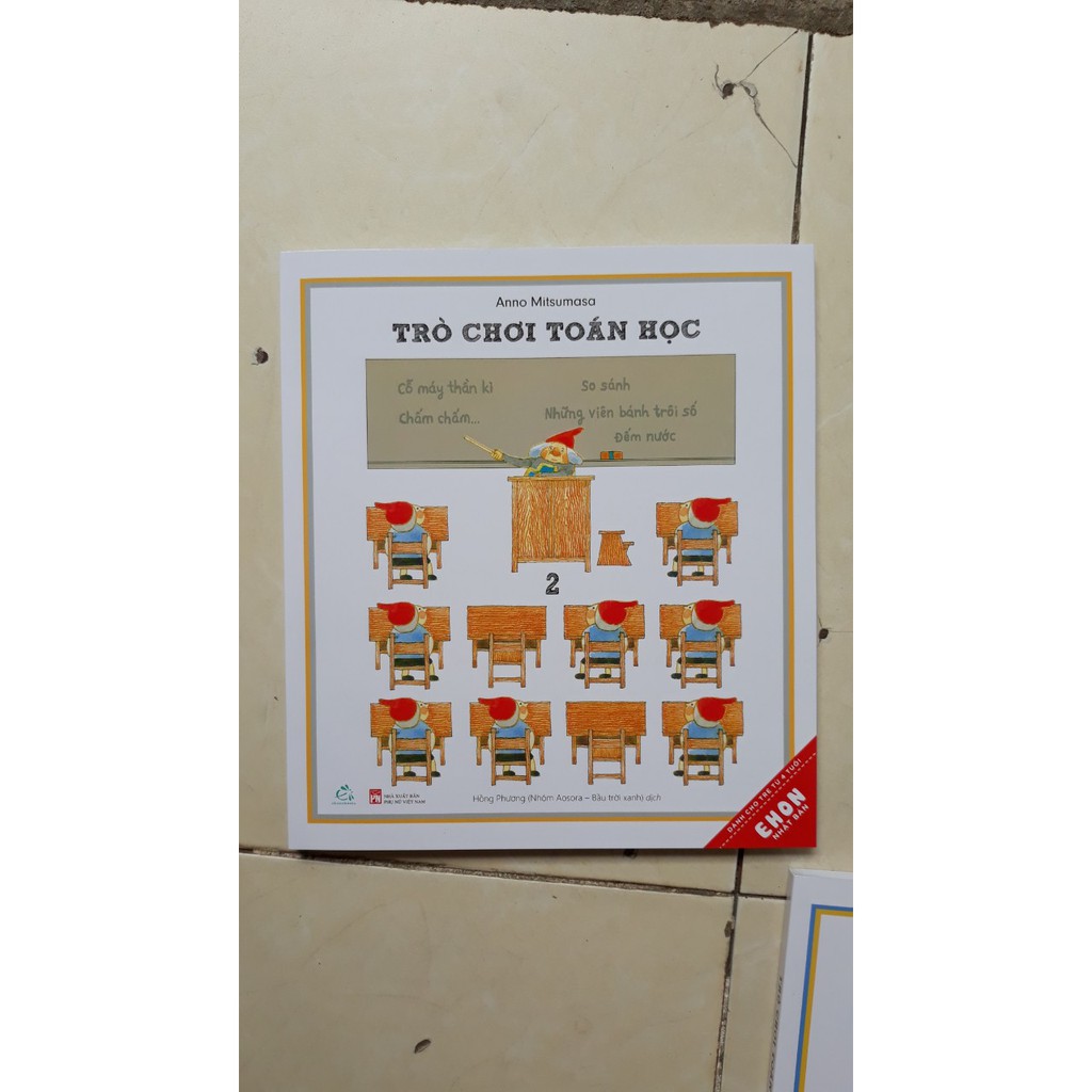 Sách Combo Ehon Trò chơi toán học tập 1+ tập 2+ tập 3 (tặng Bút)