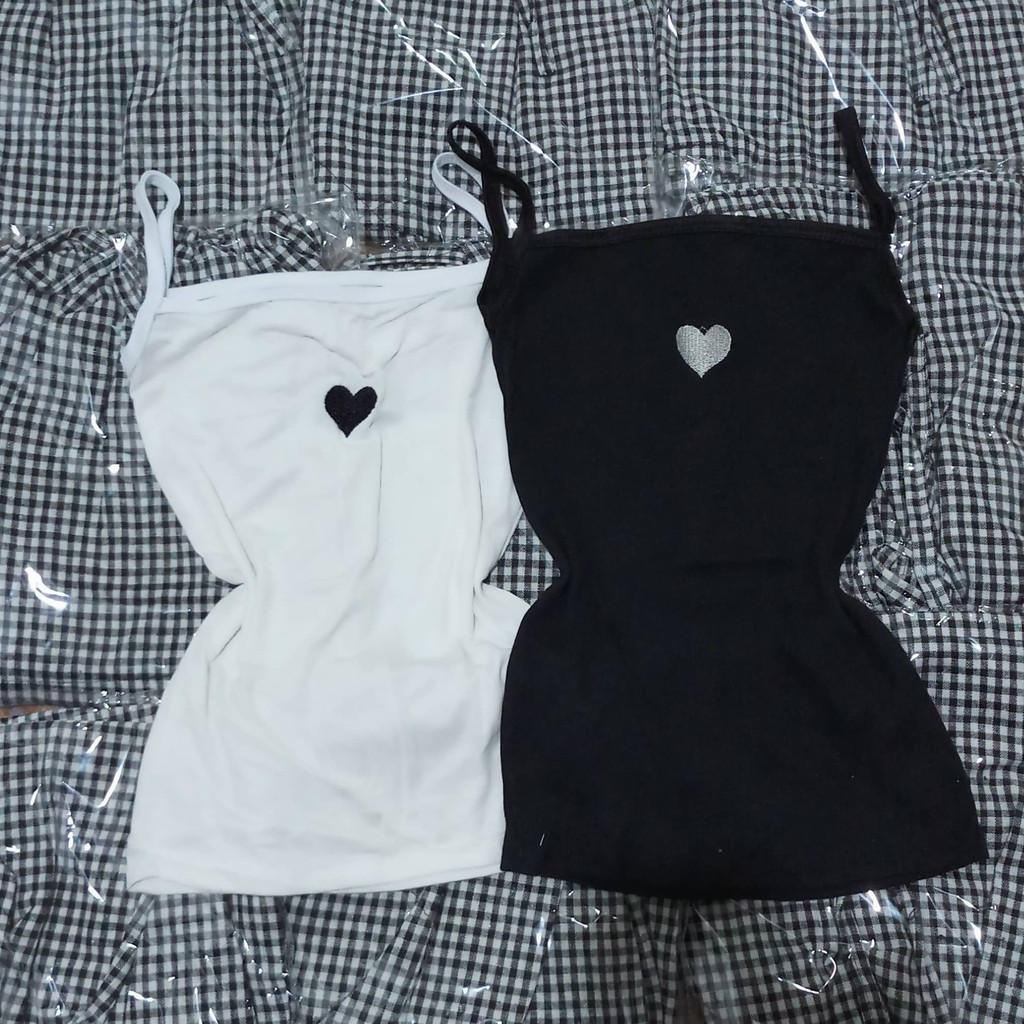 Áo hai dây thêu tim DTR0519 | BigBuy360 - bigbuy360.vn