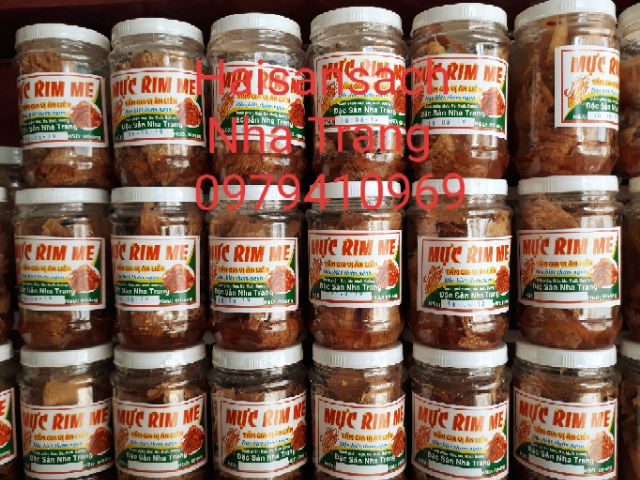 ☞ 200gr Mực cán rim me - Mực rim Nha Trang - Mực rim me cán