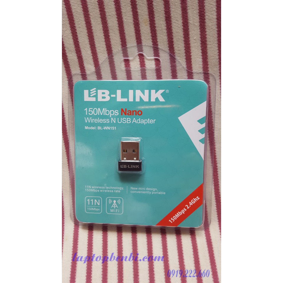 [Mã SKAMLTSM9 giảm 10% đơn 99K] Usb wifi LB-LINK WN151 siêu nhỏ gọn | Bộ usb thu wifi cho máy tính | BigBuy360 - bigbuy360.vn