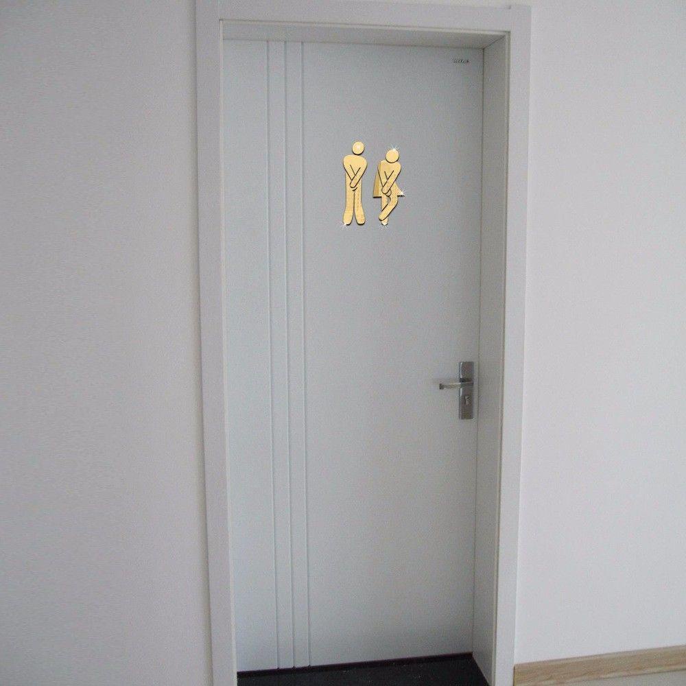Đề Can 3D Tráng Gương Vui Nhộn Dán Lối Đi Toilet Trang Trí Nhà Tắm