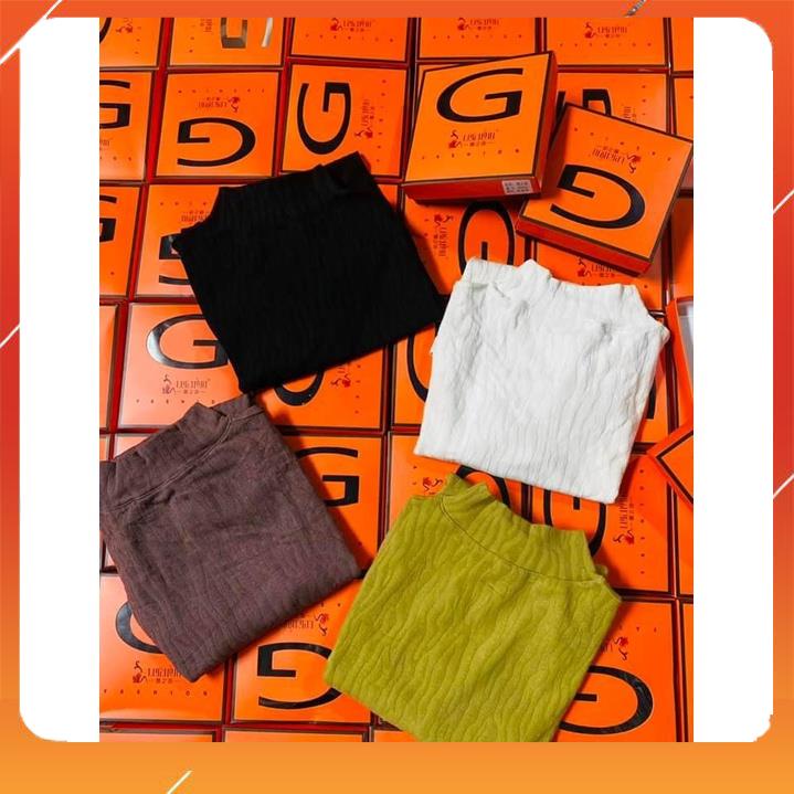 Áo giữ nhiệt cotton len cao cấp cổ 3cm siêu co giãn kết hợp được mọi kiểu trang phục