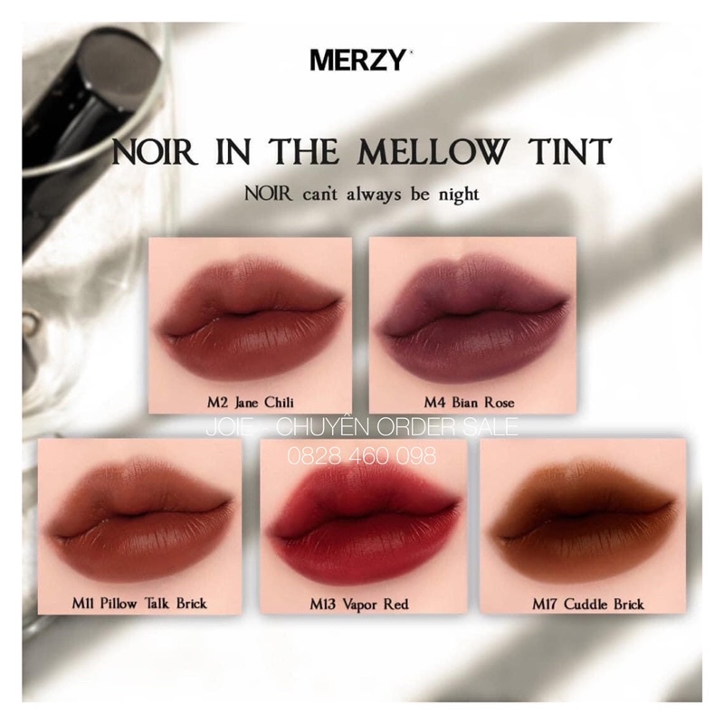 Son Kem Lì Merzy Noir In The Mellow Tint 4g - có sẵn