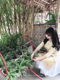 Áo dài gấm