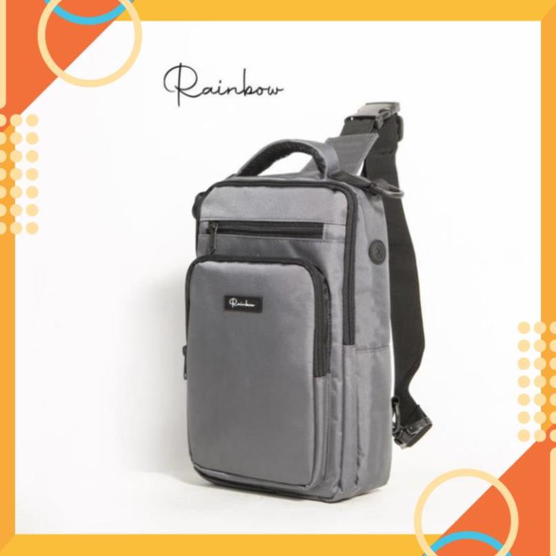 Túi đeo chéo nam đa năng 3in1 Rainbow BG007 chất liệu Canvas chống nước, nhiều ngăn tiện lợi